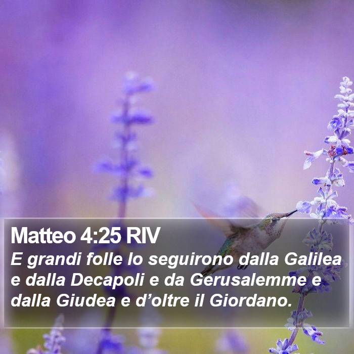Matteo 4:25 RIV Bible Study