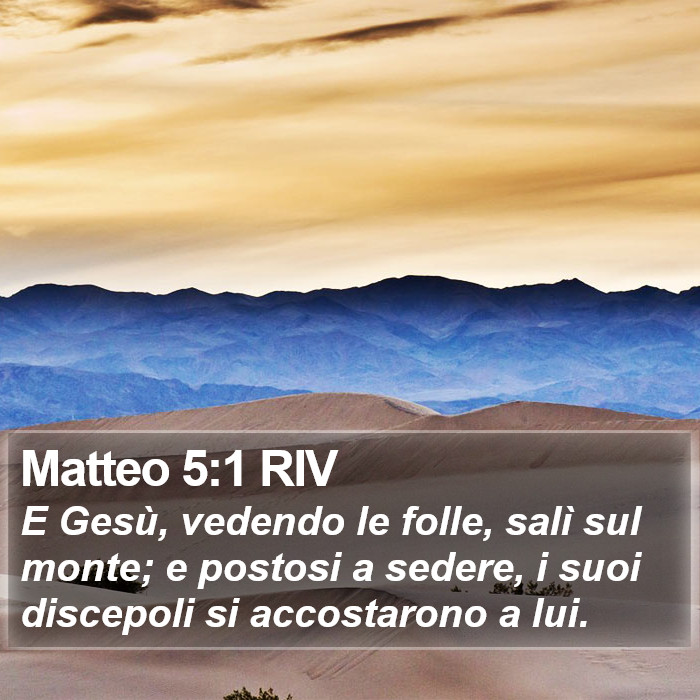 Matteo 5:1 RIV Bible Study