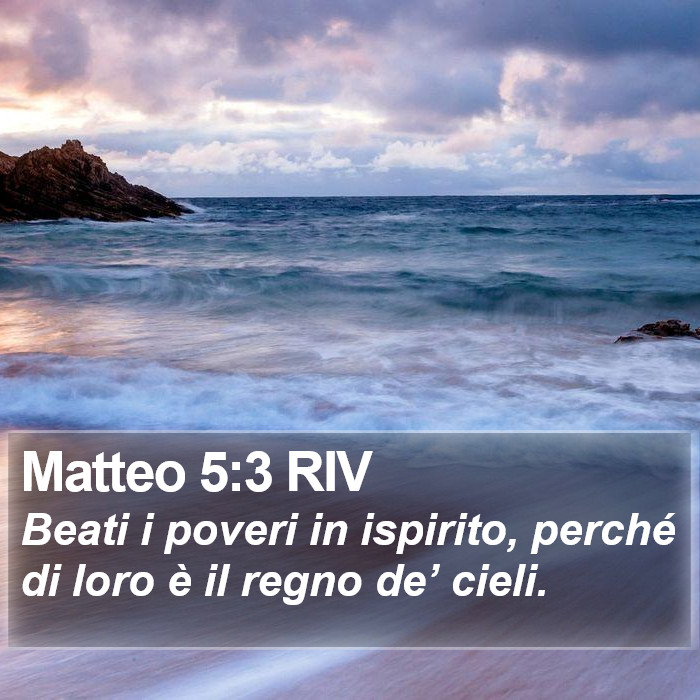 Matteo 5:3 RIV Bible Study