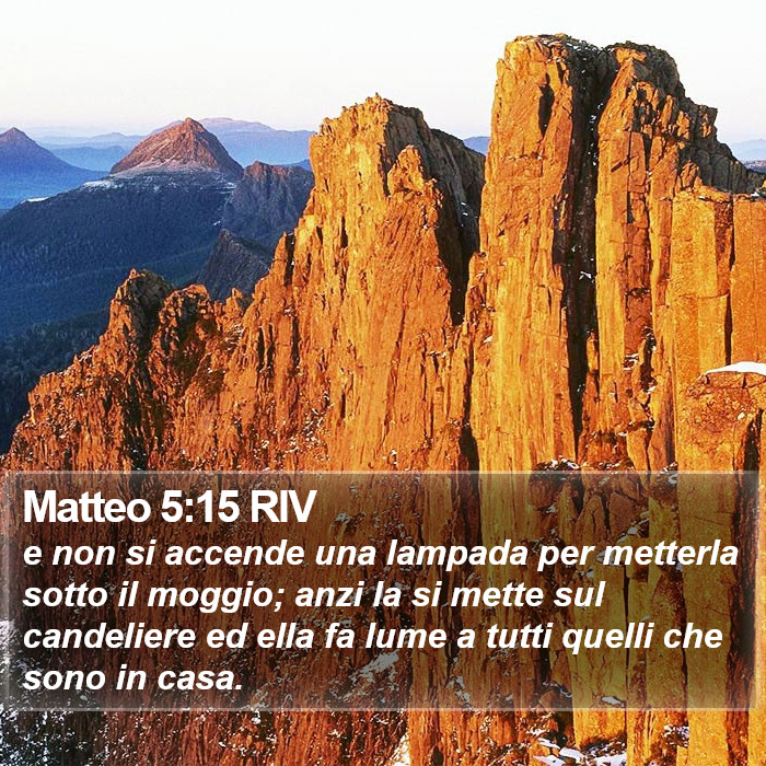 Matteo 5:15 RIV Bible Study