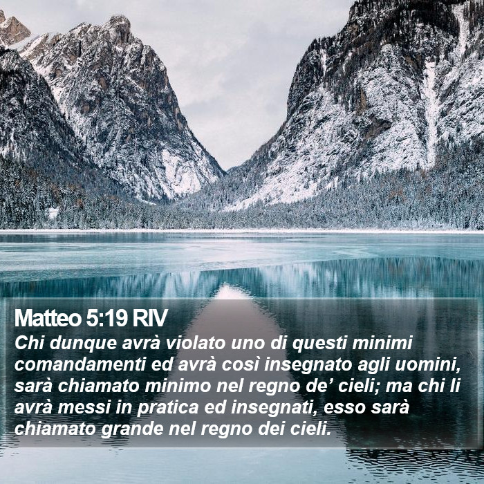 Matteo 5:19 RIV Bible Study