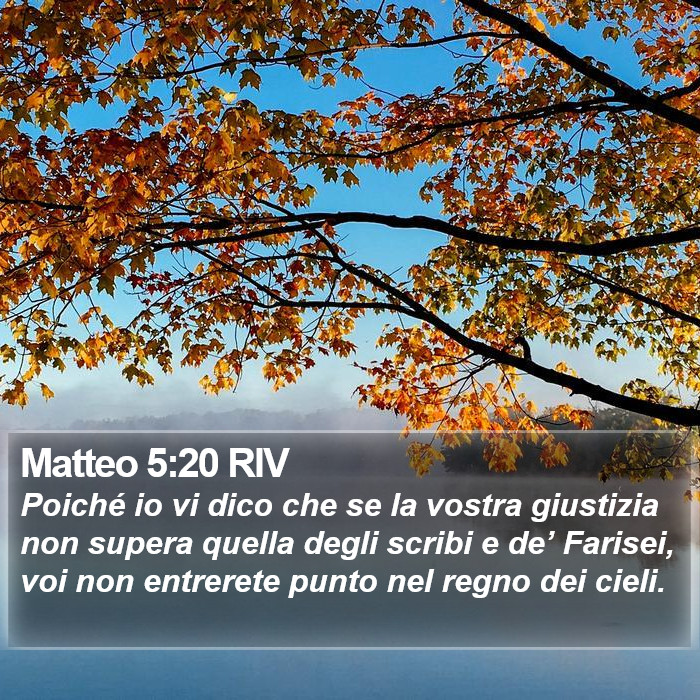 Matteo 5:20 RIV Bible Study