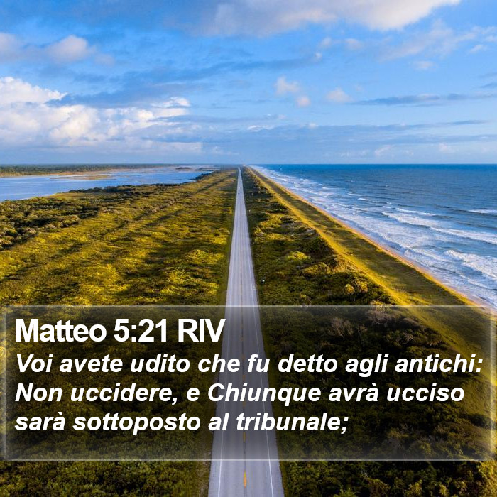 Matteo 5:21 RIV Bible Study