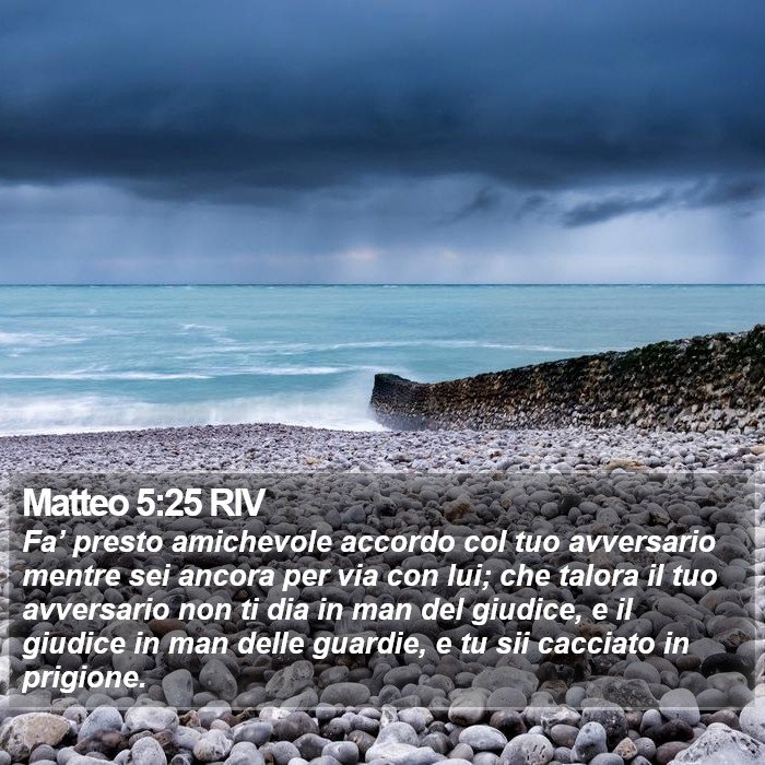 Matteo 5:25 RIV Bible Study