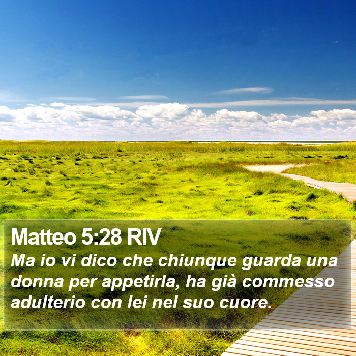 Matteo 5:28 RIV Bible Study