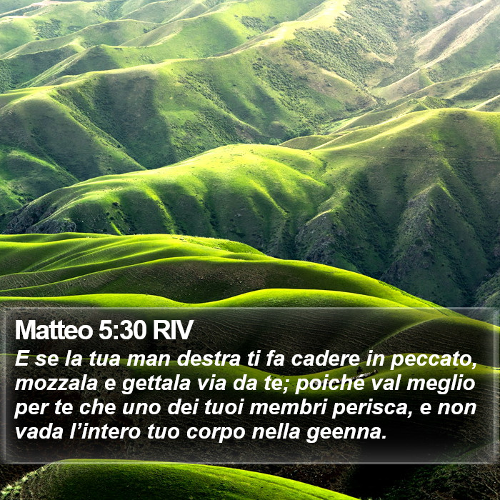 Matteo 5:30 RIV Bible Study