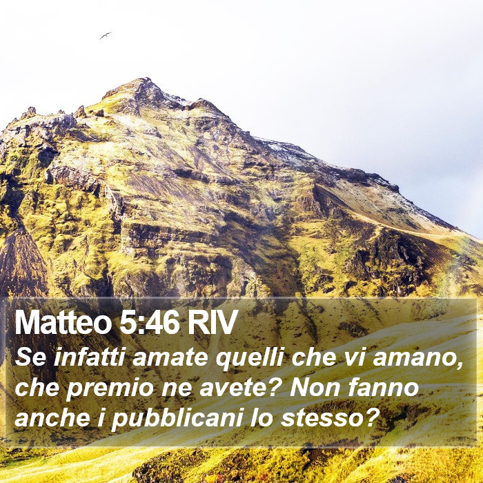 Matteo 5:46 RIV Bible Study