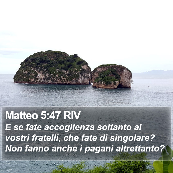 Matteo 5:47 RIV Bible Study