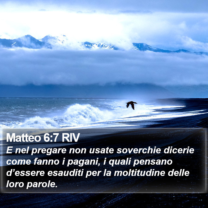 Matteo 6:7 RIV Bible Study