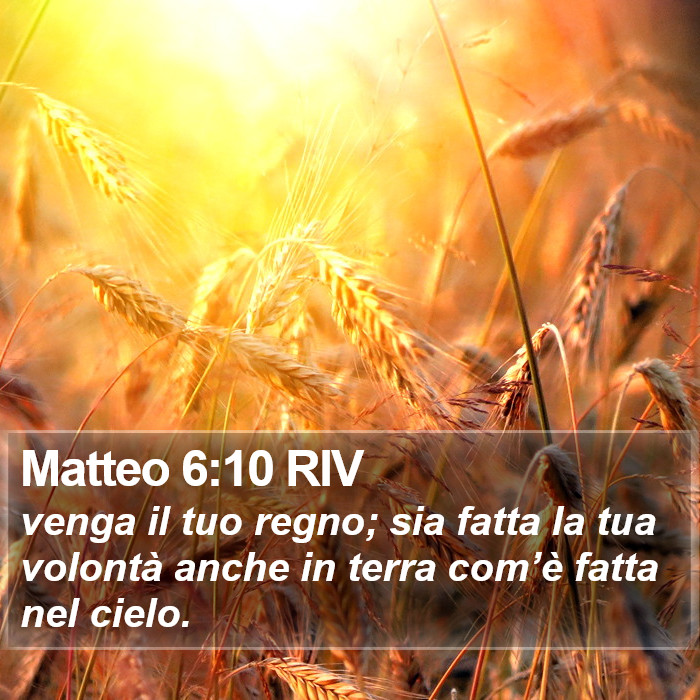 Matteo 6:10 RIV Bible Study