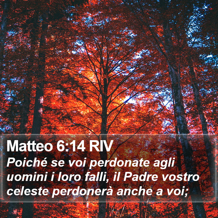 Matteo 6:14 RIV Bible Study