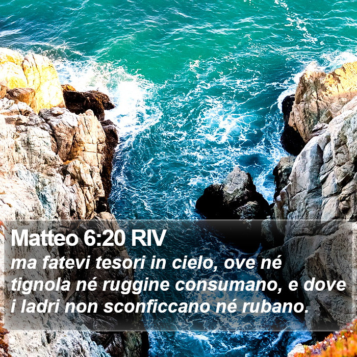 Matteo 6:20 RIV Bible Study