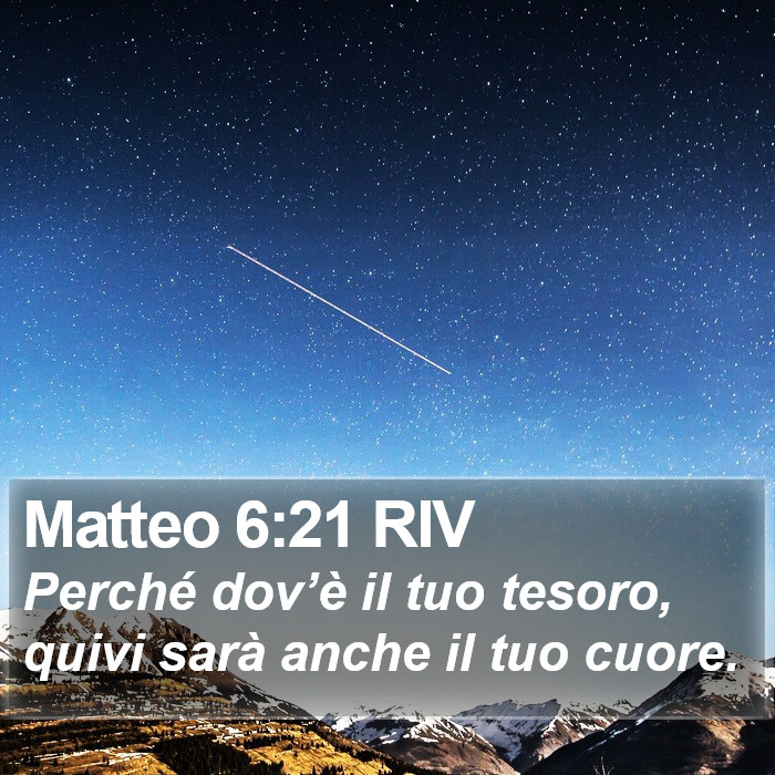 Matteo 6:21 RIV Bible Study