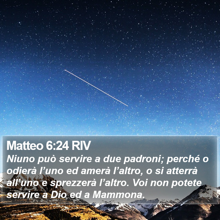 Matteo 6:24 RIV Bible Study