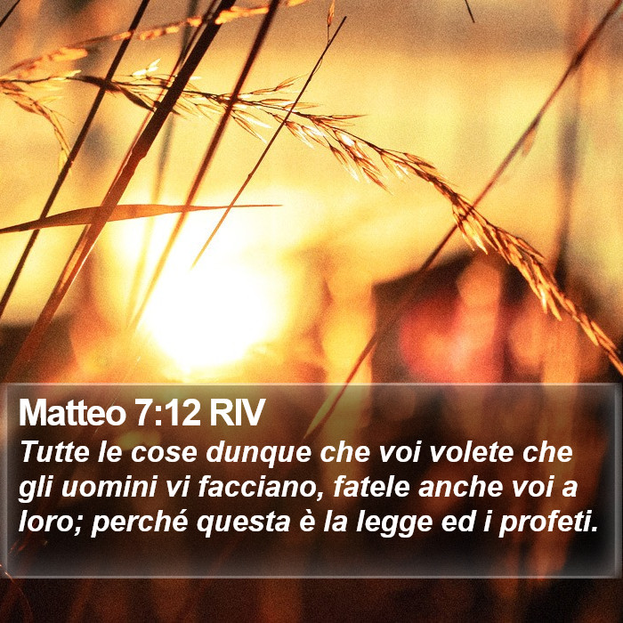 Matteo 7:12 RIV Bible Study