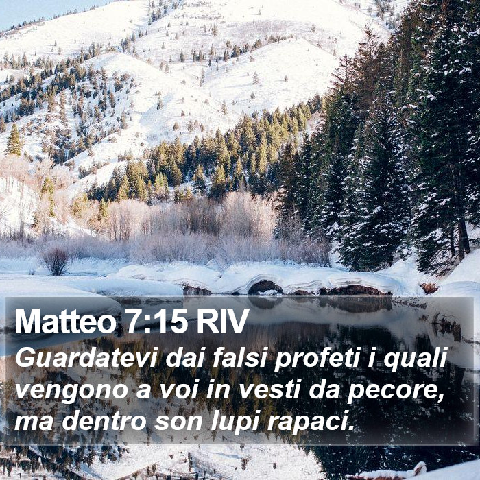 Matteo 7:15 RIV Bible Study