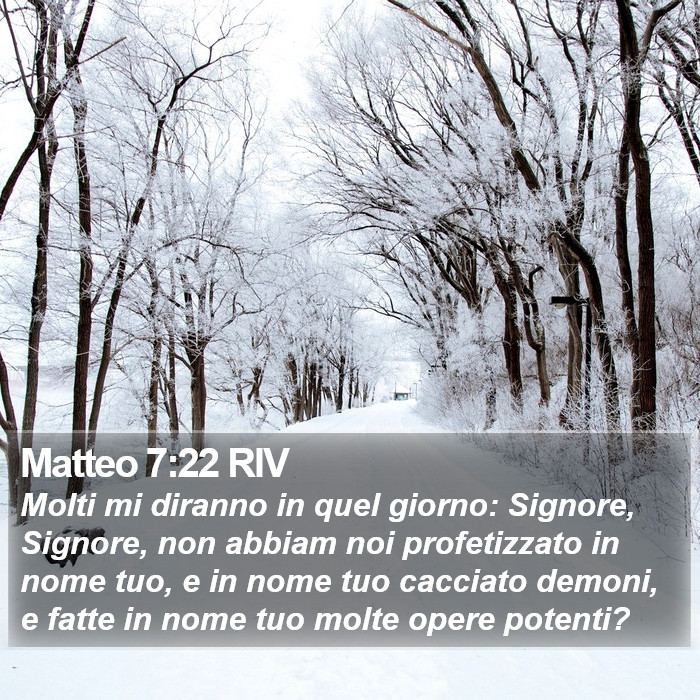 Matteo 7:22 RIV Bible Study