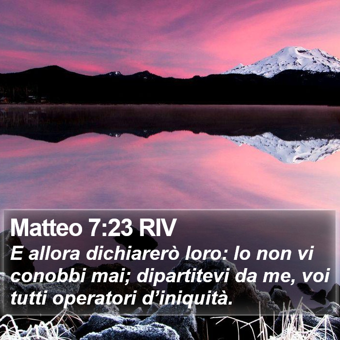 Matteo 7:23 RIV Bible Study