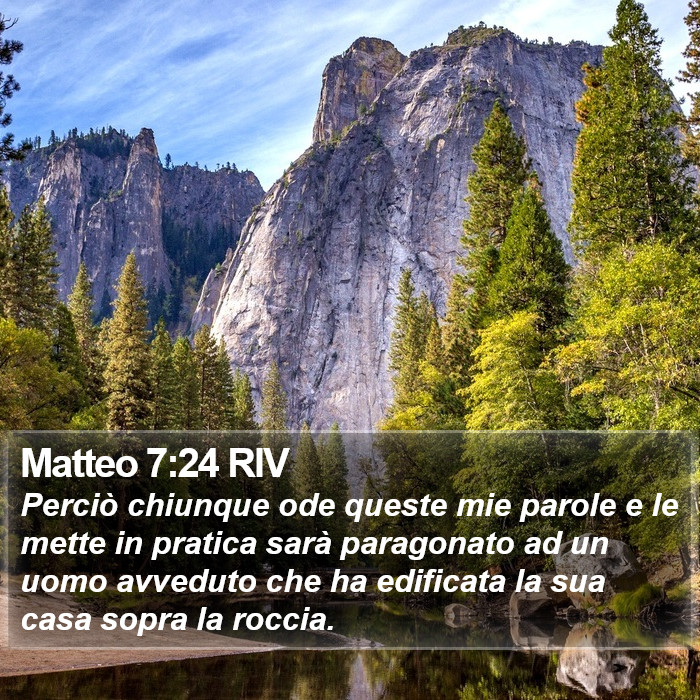 Matteo 7:24 RIV Bible Study