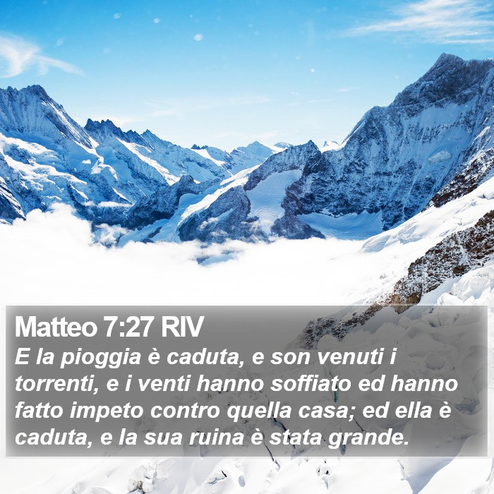 Matteo 7:27 RIV Bible Study