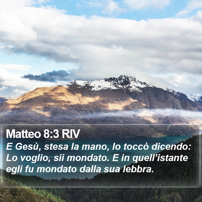 Matteo 8:3 RIV Bible Study