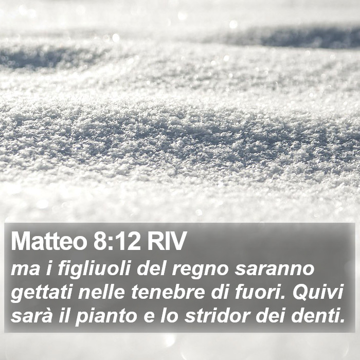 Matteo 8:12 RIV Bible Study