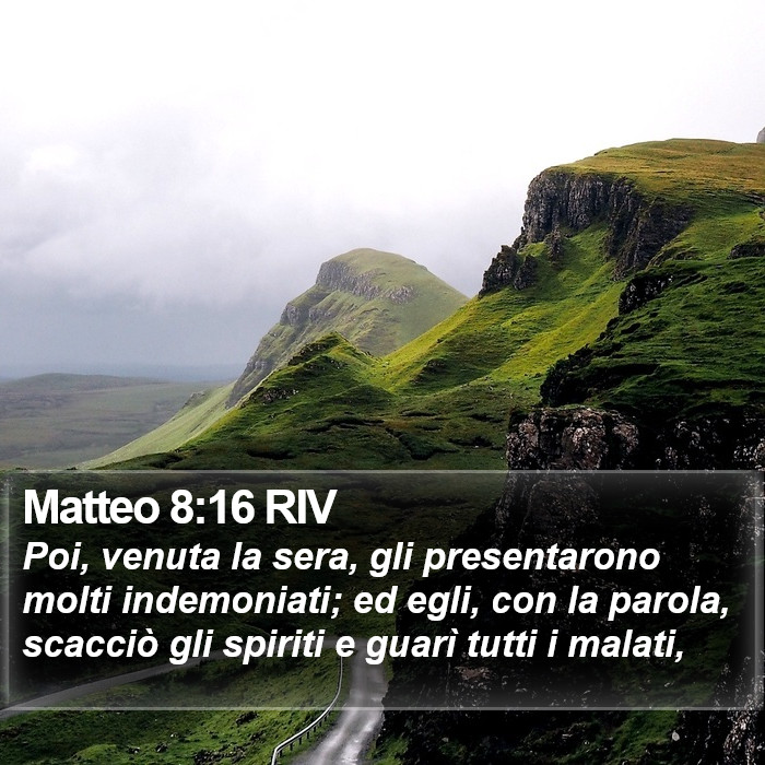 Matteo 8:16 RIV Bible Study