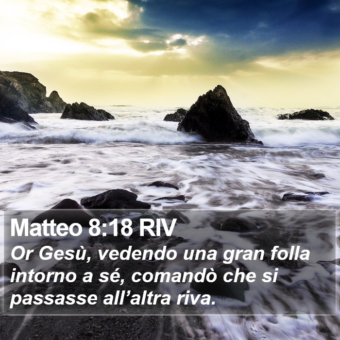 Matteo 8:18 RIV Bible Study