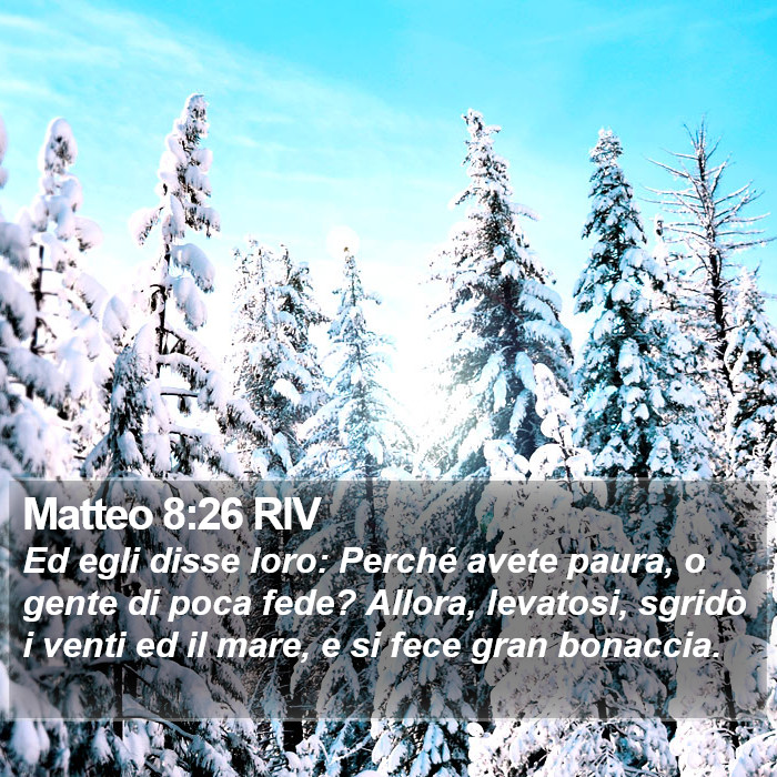 Matteo 8:26 RIV Bible Study