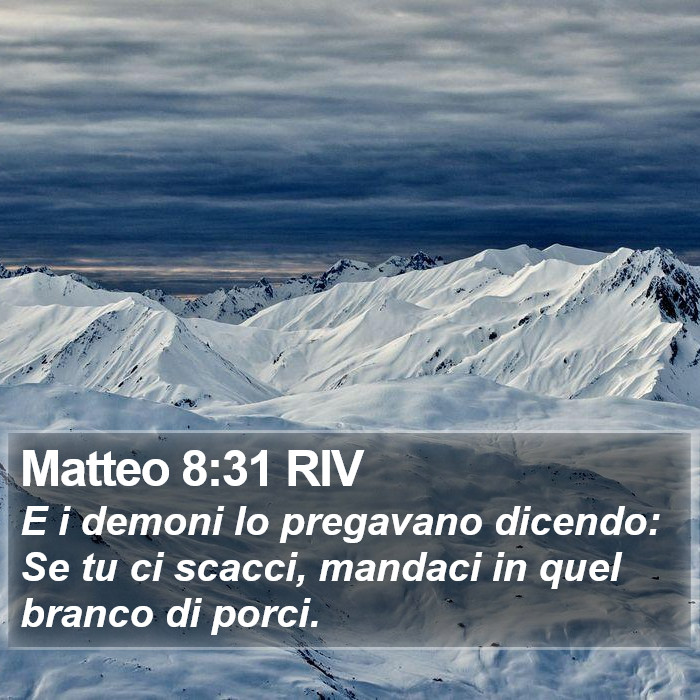 Matteo 8:31 RIV Bible Study