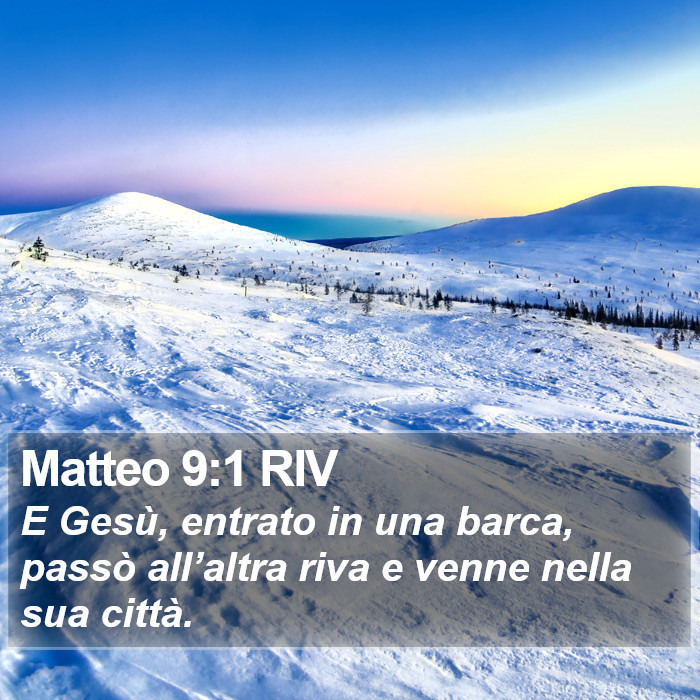 Matteo 9:1 RIV Bible Study