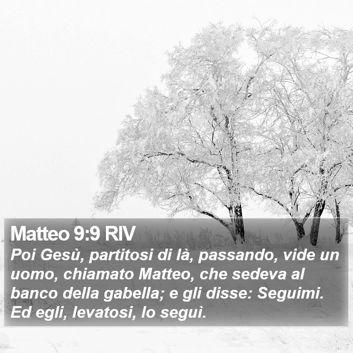 Matteo 9:9 RIV Bible Study
