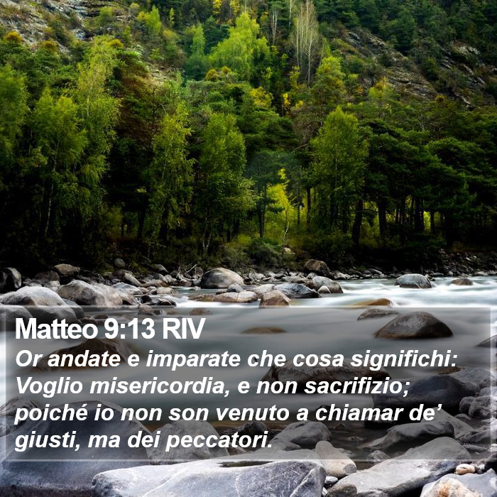 Matteo 9:13 RIV Bible Study