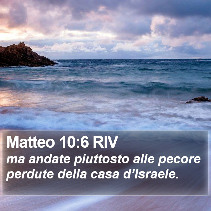 Matteo 10:6 RIV Bible Study