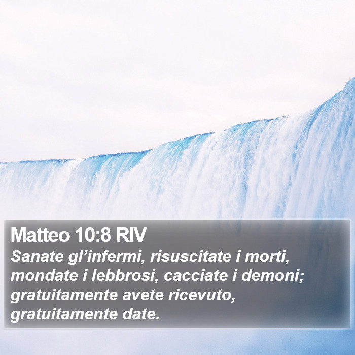 Matteo 10:8 RIV Bible Study