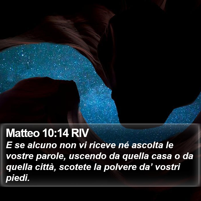 Matteo 10:14 RIV Bible Study