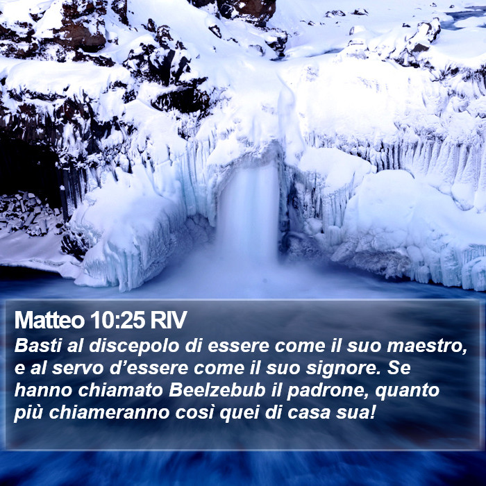 Matteo 10:25 RIV Bible Study