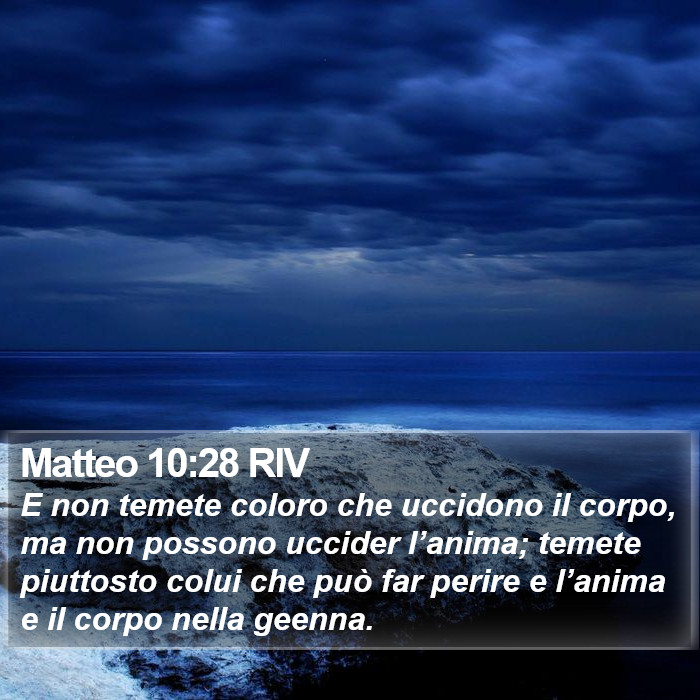 Matteo 10:28 RIV Bible Study