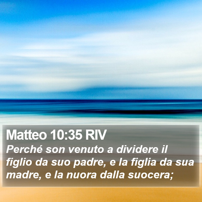 Matteo 10:35 RIV Bible Study