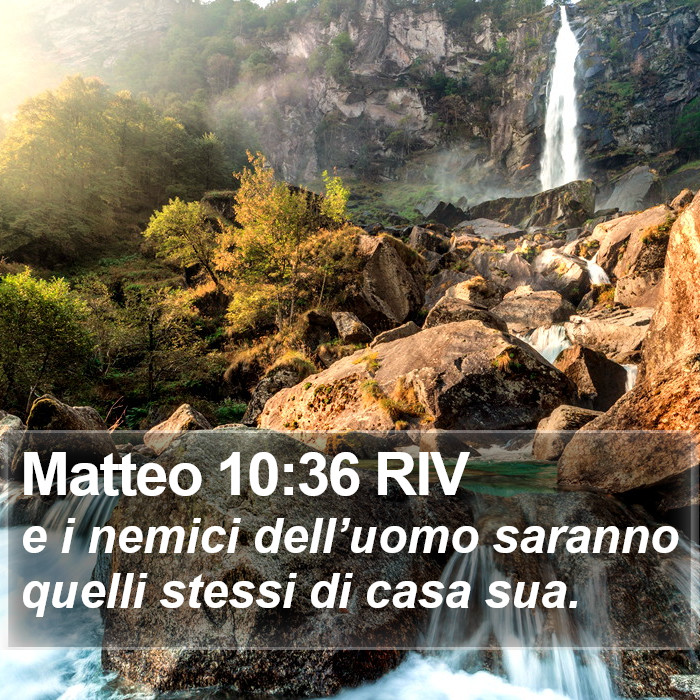 Matteo 10:36 RIV Bible Study