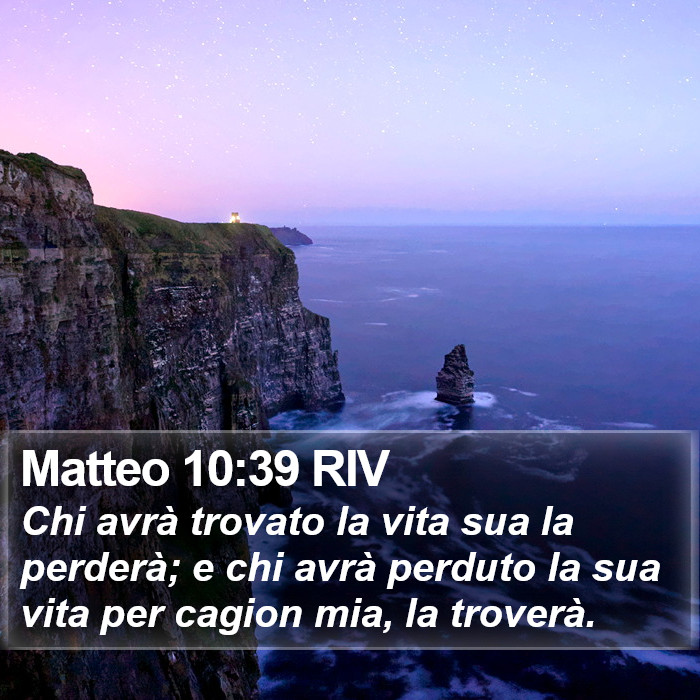 Matteo 10:39 RIV Bible Study