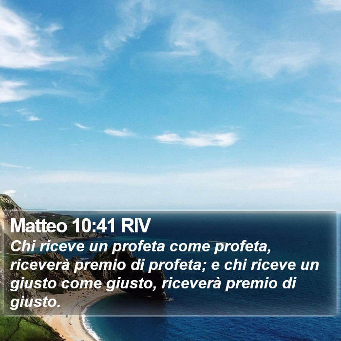 Matteo 10:41 RIV Bible Study