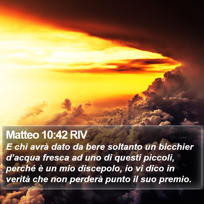 Matteo 10:42 RIV Bible Study