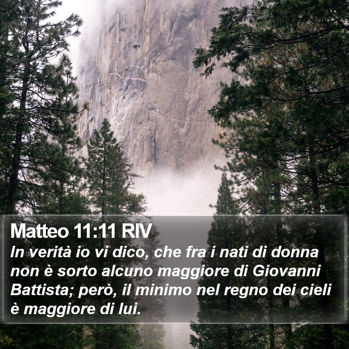 Matteo 11:11 RIV Bible Study