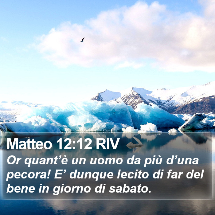 Matteo 12:12 RIV Bible Study