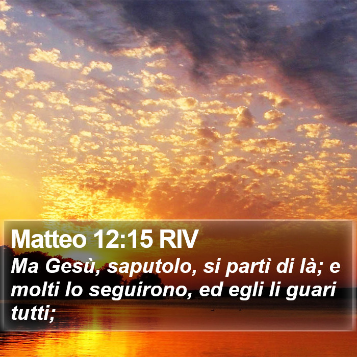 Matteo 12:15 RIV Bible Study