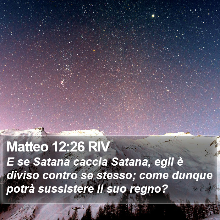 Matteo 12:26 RIV Bible Study