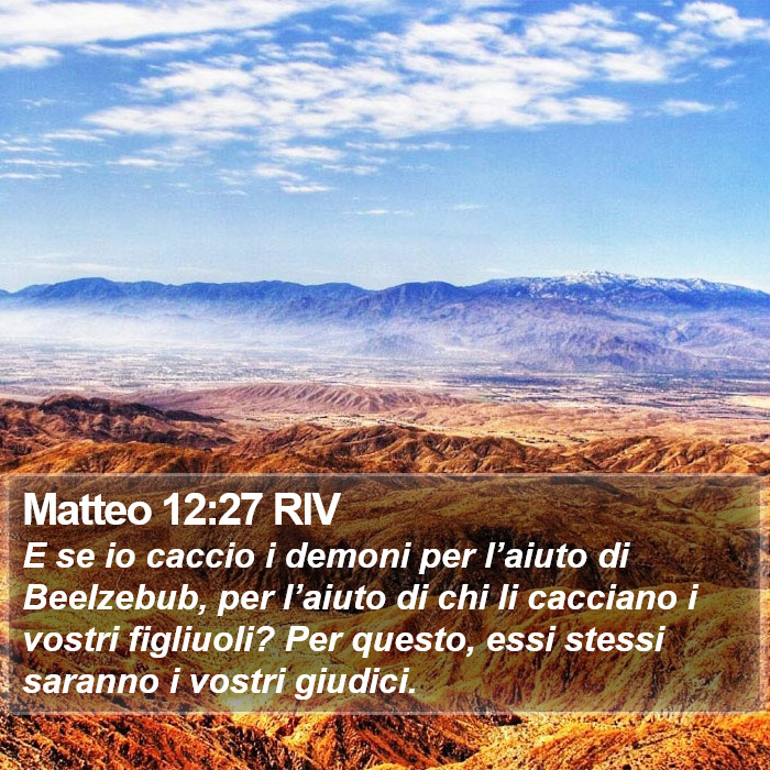 Matteo 12:27 RIV Bible Study