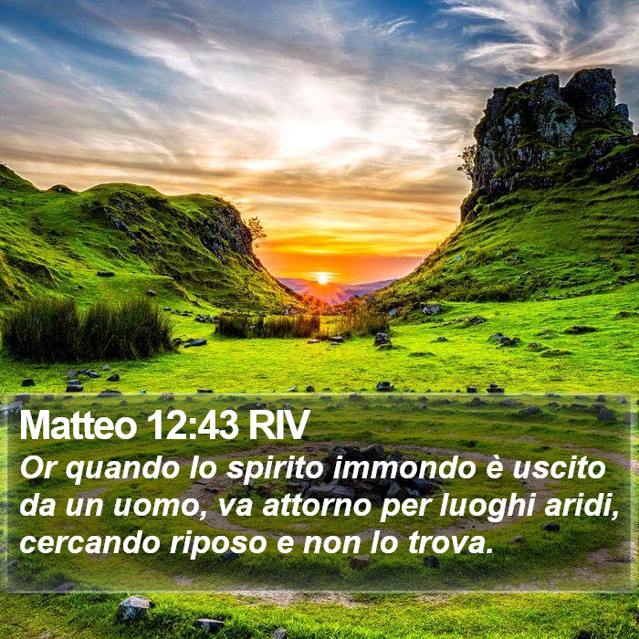 Matteo 12:43 RIV Bible Study