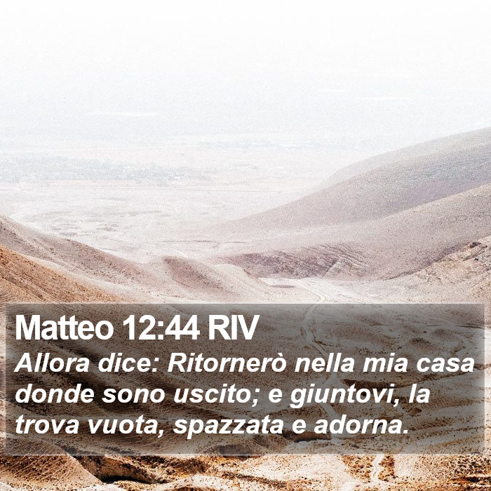 Matteo 12:44 RIV Bible Study